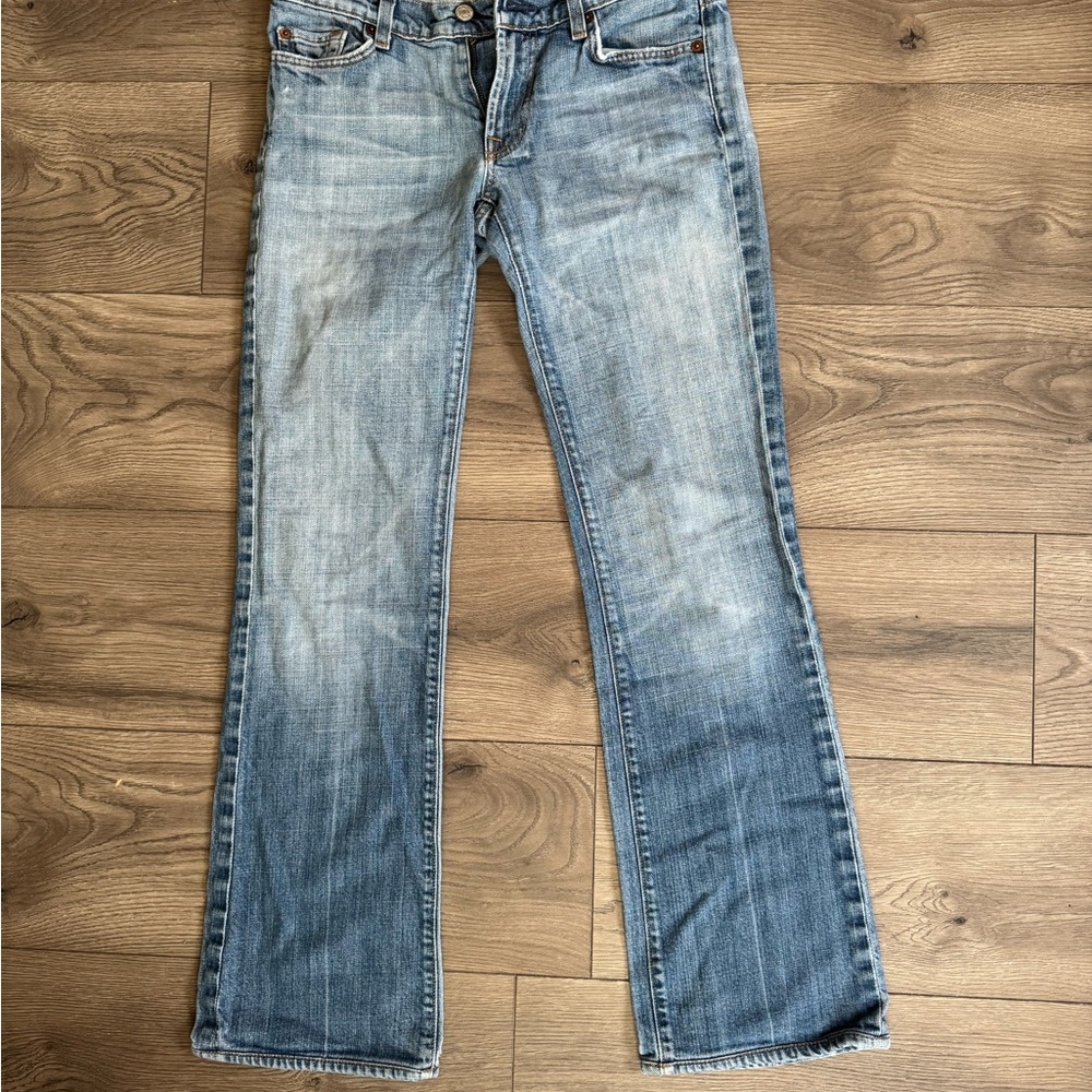 7 For All Mankind Light Blue Boot Cut Jeans